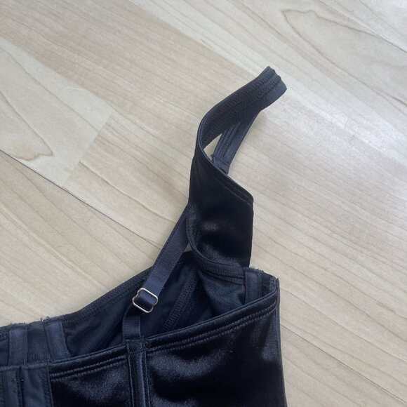 NEW La Senza Unlined Bra Top All Black Sexy Corset Bustier Sexy All Sz XS-XL - Picture 8 of 16